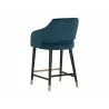 Sunpan Adelaide Counter Stool - Timeless Teal - Back Angle - Sunpan Adelaide Counter Stool - Timeless Teal - Back Angle