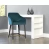 Sunpan Adelaide Counter Stool - Timeless Teal - Lifestyle Photo - Sunpan Adelaide Counter Stool - Timeless Teal - Lifestyle Photo