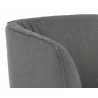 Vain Wheeled Dining Armchair - Zenith Graphite Grey - Arm Close--Up - Vain Wheeled Dining Armchair - Zenith Graphite Grey - Arm Close--Up