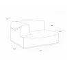 Darren Modular - Left Armchair - Moto Stucco - Dimensions - Darren Modular - Left Armchair - Moto Stucco - Dimensions