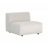 Darren Modular - Armless Chair - Moto Stucco - Angled View - Darren Modular - Armless Chair - Moto Stucco - Angled View