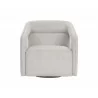 Kendrick Swivel Lounge Chair - Belfast Heather Grey - Front - Kendrick Swivel Lounge Chair - Belfast Heather Grey - Front