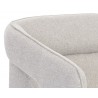 Kendrick Swivel Lounge Chair - Belfast Heather Grey - Seat Back Close-up