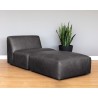 Watson Modular - Armless Chair - Marseille Black Leather - Lifestyle