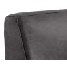 Watson Modular - Armless Chair - Marseille Black Leather - Seat Back Close-Up