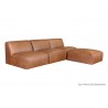Watson Modular - Armless Chair - Marseille Camel Leather - Complete Seat