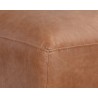 Watson Modular - Armless Chair - Marseille Camel Leather - Seat Close-Up