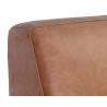 Watson Modular - Armless Chair - Marseille Camel Leather - Seat Back Close-Up