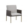 Bellevue Lounge Chair - Belfast Heather Grey / Bravo Ash - Angled View