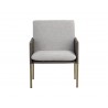 Bellevue Lounge Chair - Belfast Heather Grey / Bravo Ash - Front