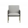 Bellevue Lounge Chair - Belfast Heather Grey / Bravo Ash - Front - Bellevue Lounge Chair - Belfast Heather Grey / Bravo Ash - Front