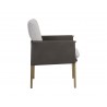 Bellevue Lounge Chair - Belfast Heather Grey / Bravo Ash - Side Angle