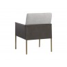 Bellevue Lounge Chair - Belfast Heather Grey / Bravo Ash - Back Angle