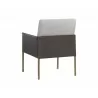 Bellevue Lounge Chair - Belfast Heather Grey / Bravo Ash - Back Angle - Bellevue Lounge Chair - Belfast Heather Grey / Bravo Ash - Back Angle