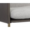 Bellevue Lounge Chair - Belfast Heather Grey / Bravo Ash - Seat Close-Up