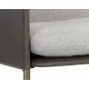 Bellevue Lounge Chair - Belfast Heather Grey / Bravo Ash - Seat Close-Up - Bellevue Lounge Chair - Belfast Heather Grey / Bravo Ash - Seat Close-Up