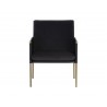 Bellevue Lounge Chair - Abbington Black / Bravo Black - Front