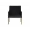 Bellevue Lounge Chair - Abbington Black / Bravo Black - Front - Bellevue Lounge Chair - Abbington Black / Bravo Black - Front