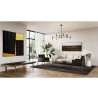 Sunpan Bellevue Lounge Chair in Abbington Black / Bravo Black - Lifestyle