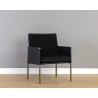 Sunpan Bellevue Lounge Chair in Abbington Black / Bravo Black - Lfestyle