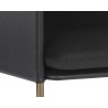 Bellevue Lounge Chair - Abbington Black / Bravo Black - Seat Close-up