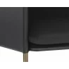 Bellevue Lounge Chair - Abbington Black / Bravo Black - Seat Close-up - Bellevue Lounge Chair - Abbington Black / Bravo Black - Seat Close-up