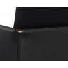 Bellevue Lounge Chair - Abbington Black / Bravo Black - Seat Back Close-Up - Bellevue Lounge Chair - Abbington Black / Bravo Black - Seat Back Close-Up