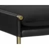 Bellevue Bench - Abbington Black / Bravo Black - Arm Close-Up - Bellevue Bench - Abbington Black / Bravo Black - Arm Close-Up
