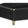 Sunpan Bellevue Bench in Abbington Black / Bravo Black - Frame Edge Close-up - Sunpan Bellevue Bench in Abbington Black / Bravo Black - Frame Edge Close-up