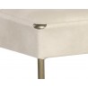 Bellevue Bench - Bravo Cream - Leg Close-Up