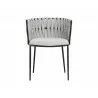 Sarai Dining Armchair - Belfast Heather Grey - Front - Sarai Dining Armchair - Belfast Heather Grey - Front