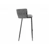 Sarai Barstool - Belfast Koala Grey - Side Angle - Sarai Barstool - Belfast Koala Grey - Side Angle