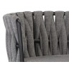 Sarai Barstool - Belfast Koala Grey - Diamond Stitch Close-up