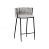 Sarai Counter Stool - Belfast Heather Grey - Angled View