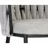 Sarai Counter Stool - Belfast Heather Grey - Seat Close-up - Sarai Counter Stool - Belfast Heather Grey - Seat Close-up