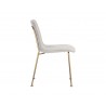 Hathaway Dining Chair - Belfast Oatmeal - Side Angle