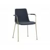 Hathaway Dining Armchair - Belfast Navy - Angled View - Hathaway Dining Armchair - Belfast Navy - Angled View