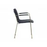Hathaway Dining Armchair - Belfast Navy - Side Angle - Hathaway Dining Armchair - Belfast Navy - Side Angle