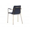 Hathaway Dining Armchair - Belfast Navy - Back Angle