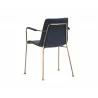 Hathaway Dining Armchair - Belfast Navy - Back Angle - Hathaway Dining Armchair - Belfast Navy - Back Angle
