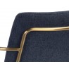 Hathaway Dining Armchair - Belfast Navy - Seat Back Close-up