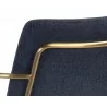 Hathaway Dining Armchair - Belfast Navy - Seat Back Close-up - Hathaway Dining Armchair - Belfast Navy - Seat Back Close-up