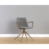 Andres Swivel Dining Armchair - Belfast Koala Grey - Lifestyle