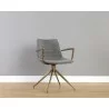 Andres Swivel Dining Armchair - Belfast Koala Grey - Lifestyle - Andres Swivel Dining Armchair - Belfast Koala Grey - Lifestyle