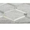 Sunpan Bordeaux Hand-made Rug in Ivory/Grey - Rug Detail Close-up - Sunpan Bordeaux Hand-made Rug in Ivory/Grey - Rug Detail Close-up