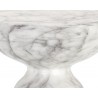 SUNPAN Goya End Table - Marble Look - White, Closeup View