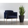 Richie Lounge Chair - Antique Brass - Danny Navy - Lifestyle