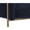 Richie Lounge Chair - Antique Brass - Danny Navy - Leg Close-up