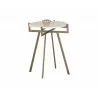 Sunpan Anak Side Table in White - Front - Sunpan Anak Side Table in White - Front