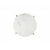 Sunpan Anak Side Table in White - Table Top View - Sunpan Anak Side Table in White - Table Top View
